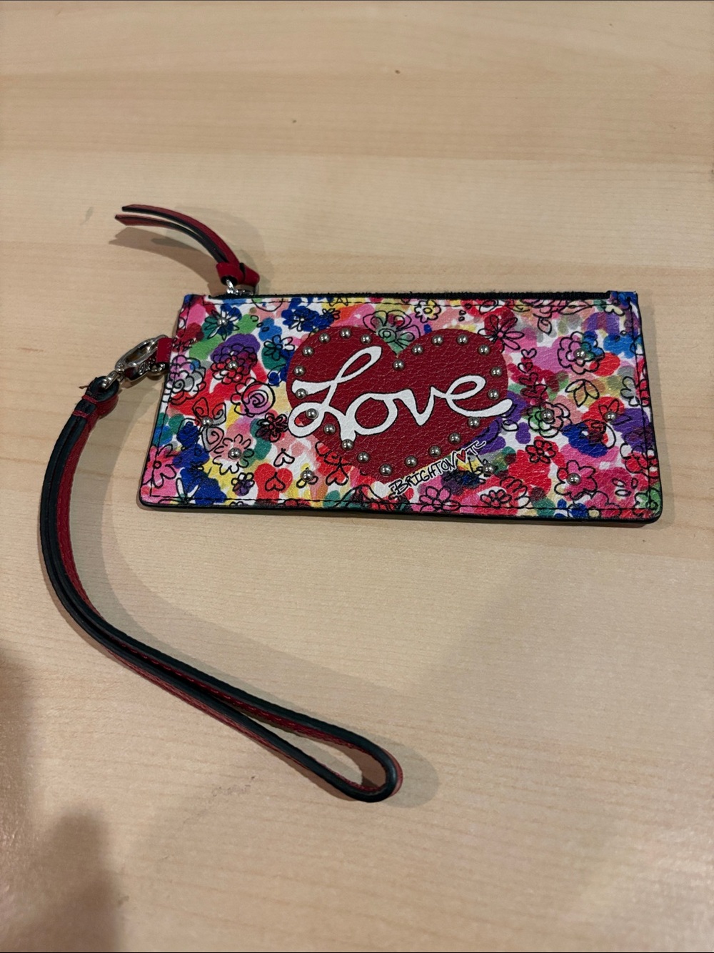 Brighton Floral 'Love' Wristlet Wallet
